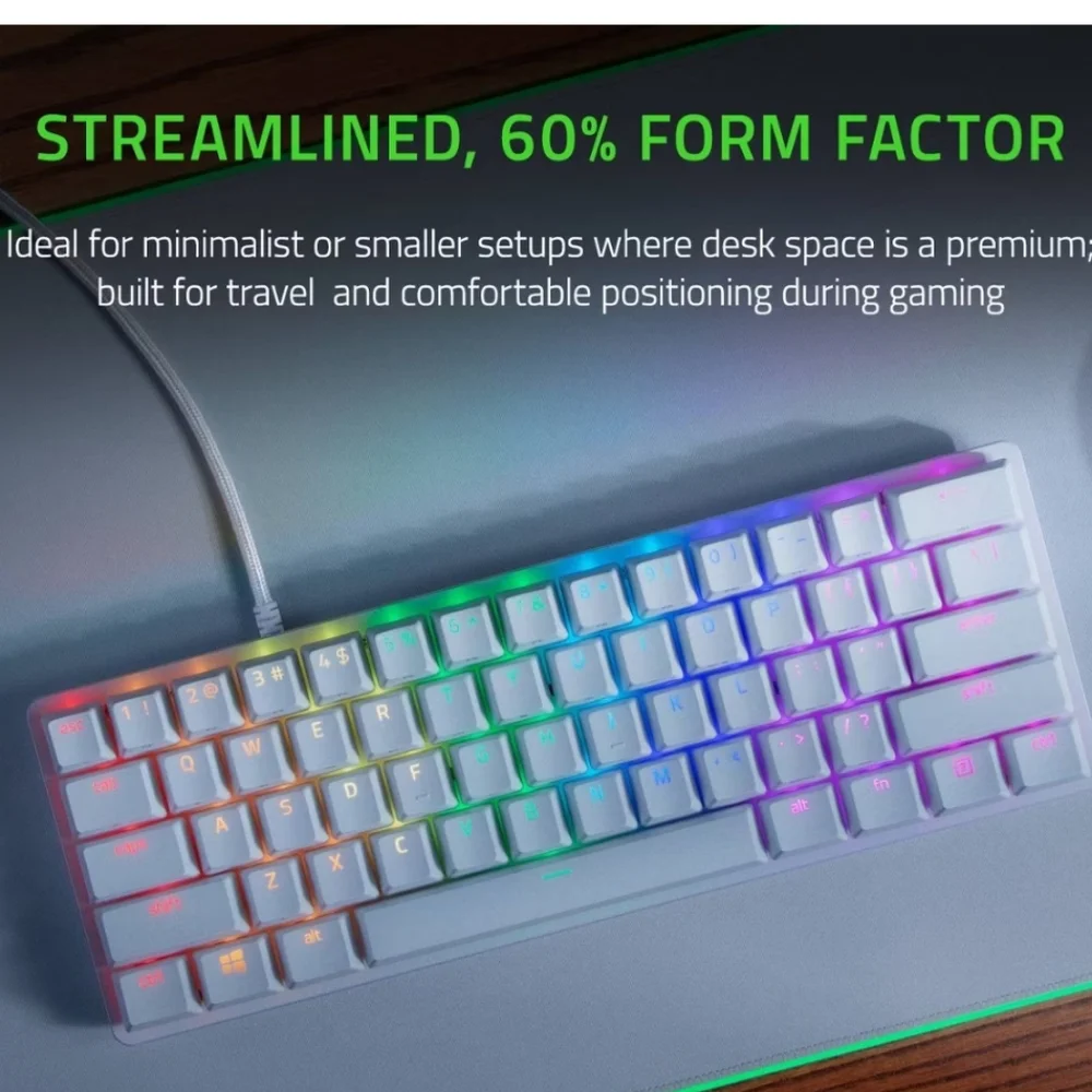 Razer Huntsman Mini Mercury Mini 60% Optical Qwerty Klickey Gaming Keyboard